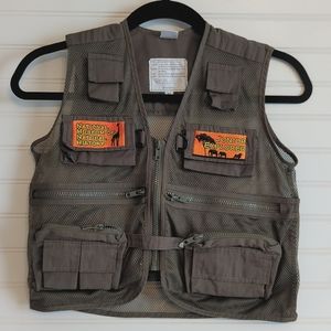 2 Junior Explorer Vest National Museum of Natural History Sz Childs XL & Med